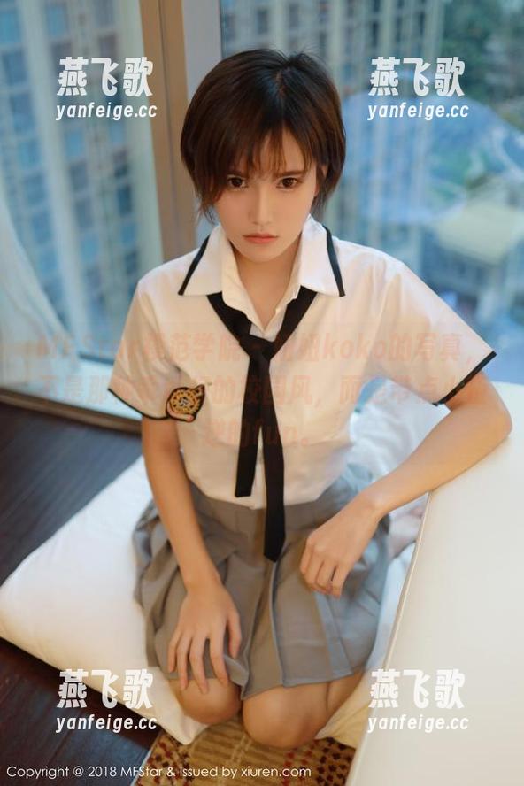 MFStar模范学院 - 妞妞koko的写真，不是那种乖乖仔的校园风，而是带点小叛逆的fun。