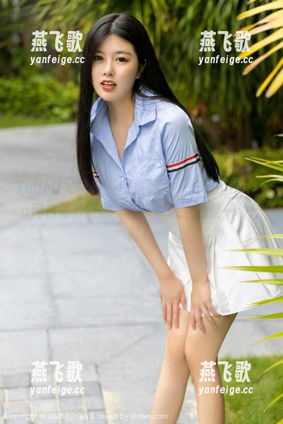YouMi尤蜜荟 - 图集更新，严利娅Yuliya用白衬衫证明‘自带喜感’也是一种技能！