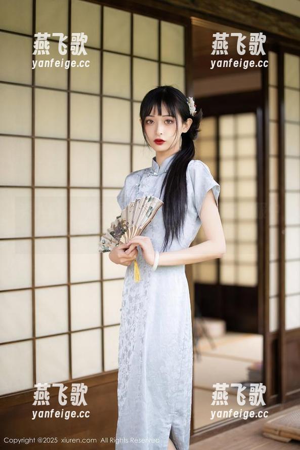 秀人网 - 原图直击心灵：唐安诺在和服中少了一点点诚意，加了满满的逗趣！